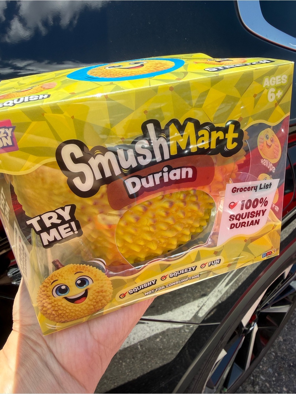 NEW RMS Crazy Fun SmushMart Durian Squishy Viral Squeeze Toy